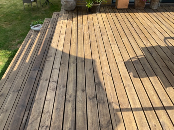 Slibning af terrasse. Ca. 45m2