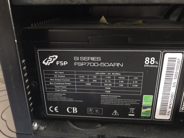 Udskiftning af strømforsyning