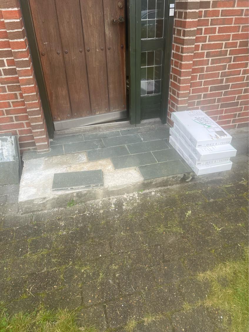 Fliser på indgangen