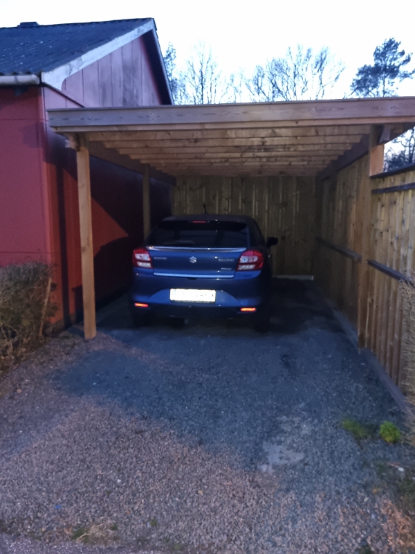 Fjerne stolpe i carport