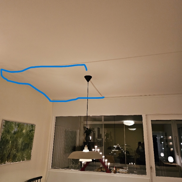 Lampe montering i stue og i altan