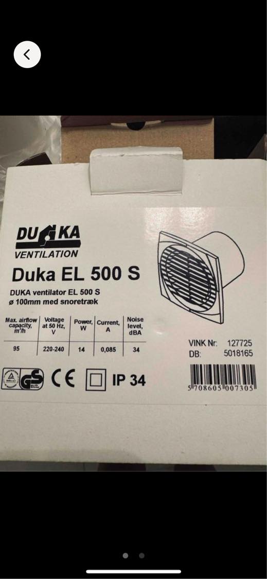 Ventilation monteres i loft