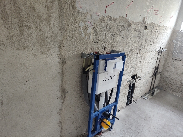 Pudsning af badeværelsesvægge