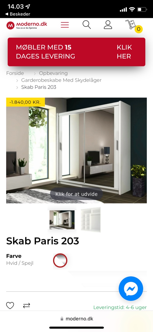 Montering af garderobeskab