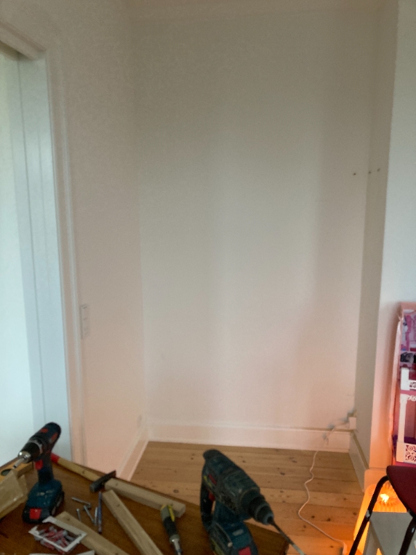 Opsætning af hylder med lister