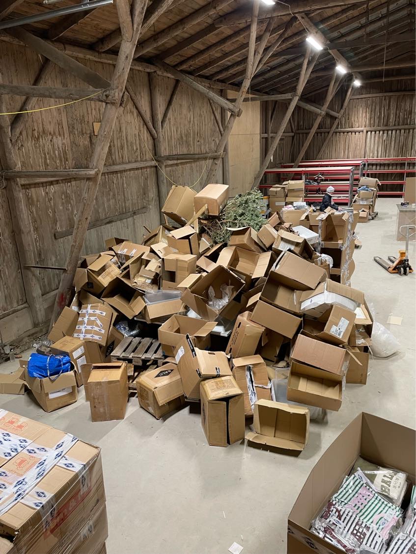 Bortskaffelse af pap og affald