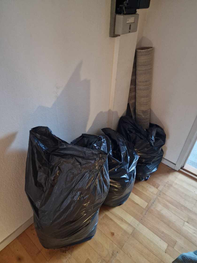 Flytte ting ned i baggård.