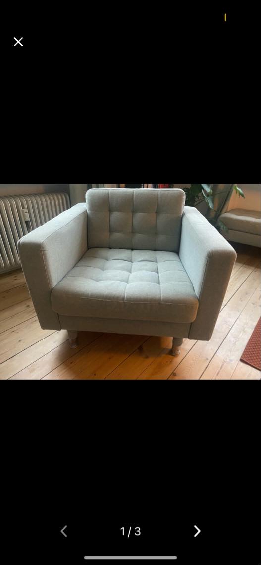 Flytte lænestol og sofabord