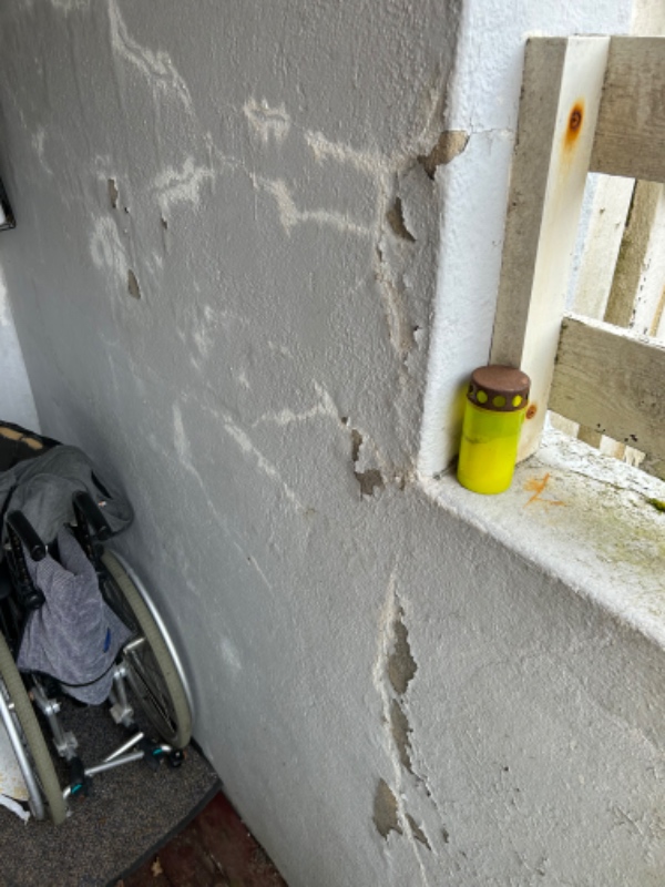 Pudsning og reparation af trappe