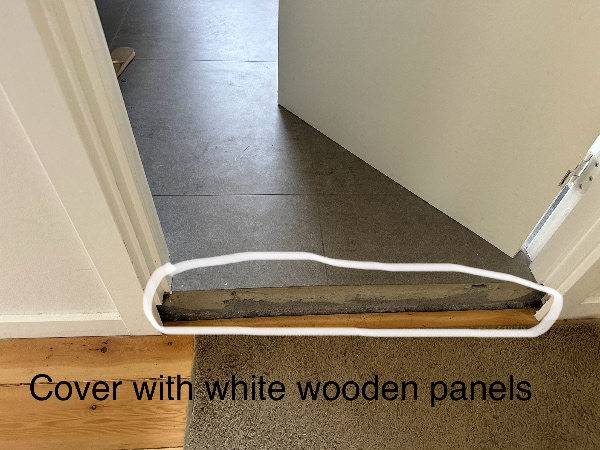 Fix missing wooden door strip