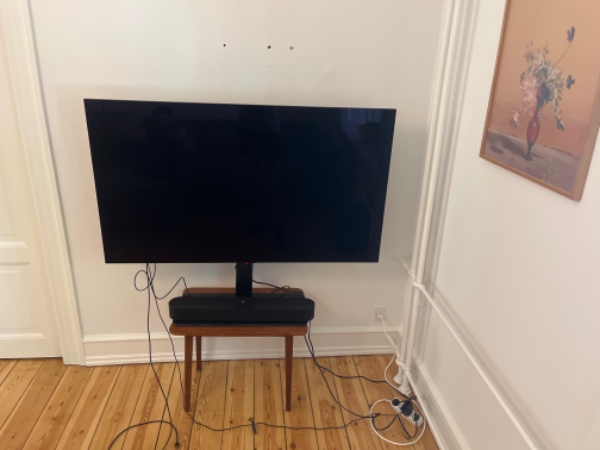 Montering af 55 tommer fjernsyn