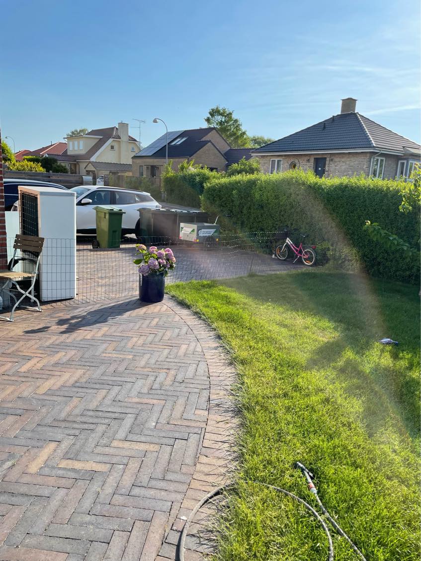 Nedgravning af trampolin