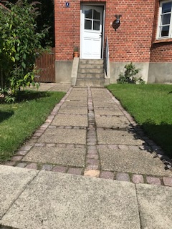 Afretning af indgangsparti