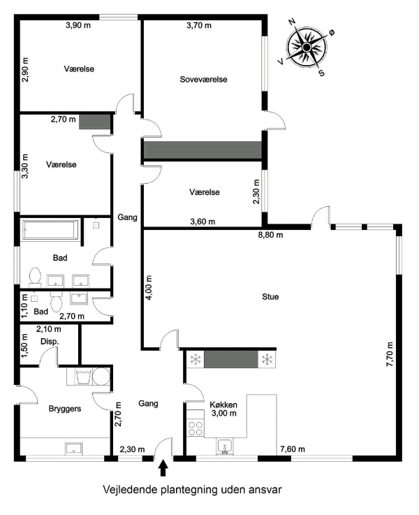 Gulvvarme i køkkenalrum ca. 50m2 - BYD