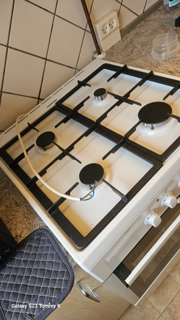 Tilslutning af Gaskomfur/med el ovn