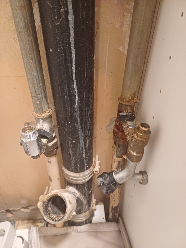 Tilslutning af nyt amartur og gasblus. (Skal være en autoriseret vvs'er)