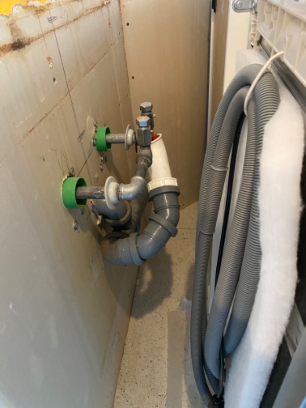 dishwasher installation to water