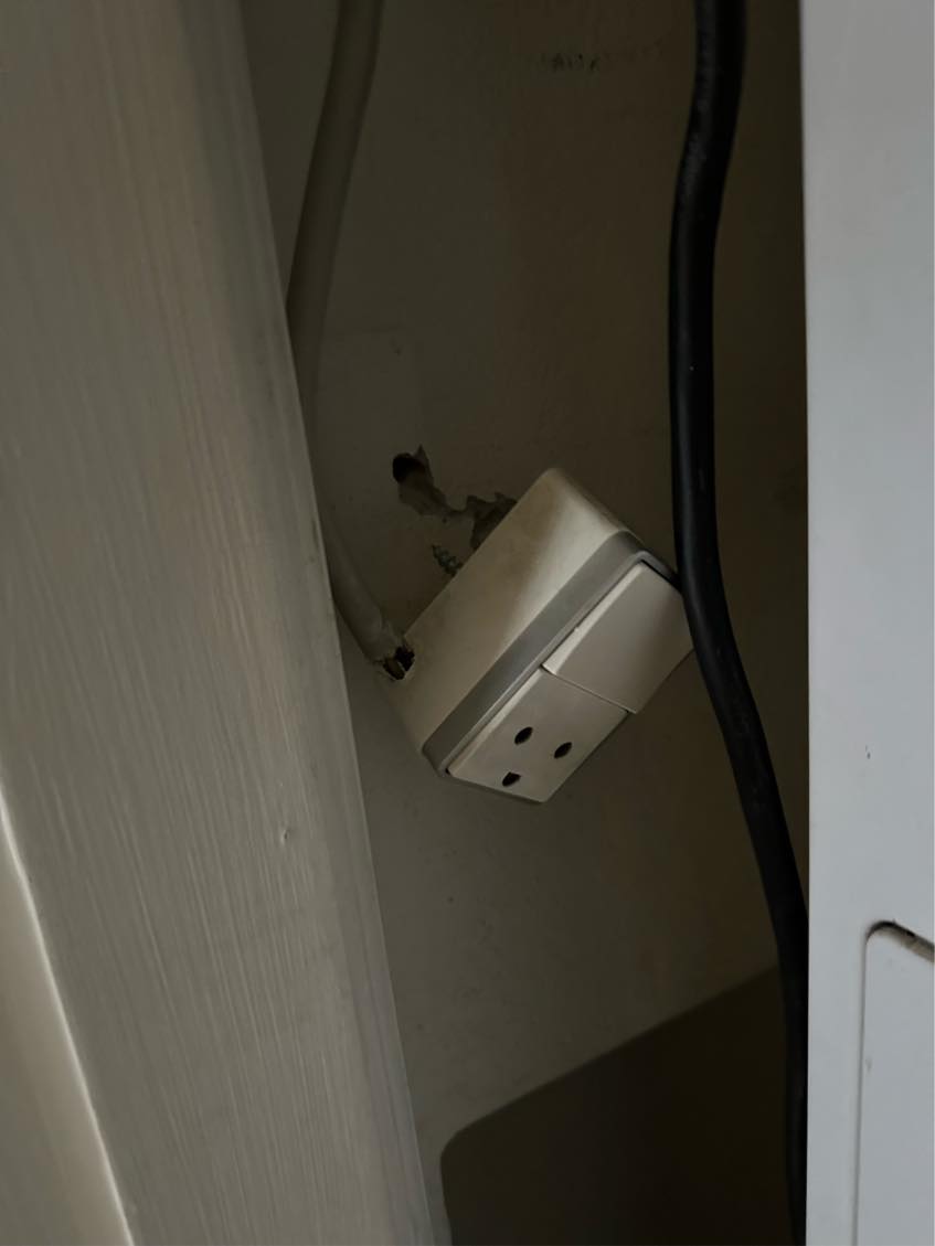 Installation af 3 stikkontakter
