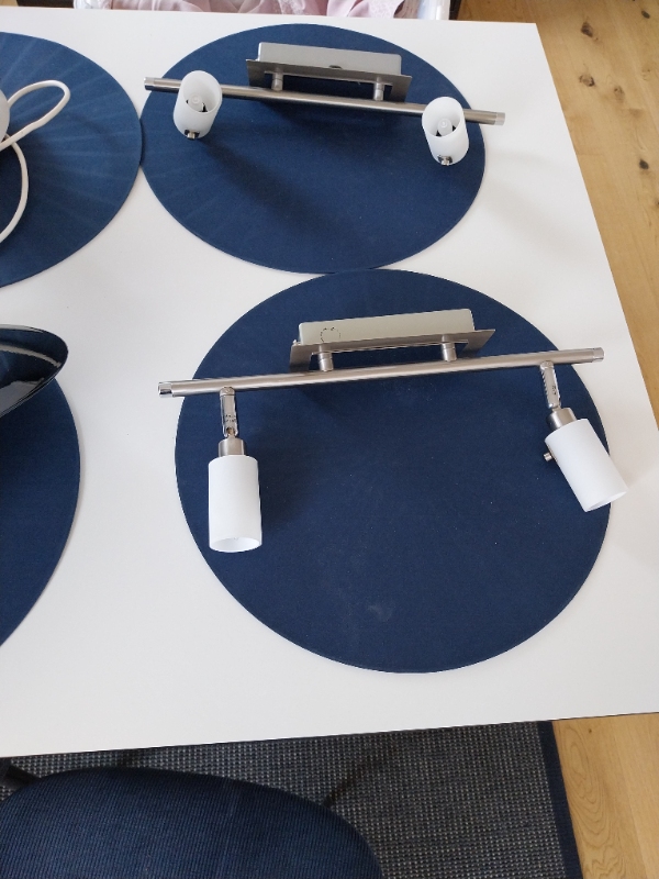 Opsætning af 3 lamper og tilslutning i lampestik