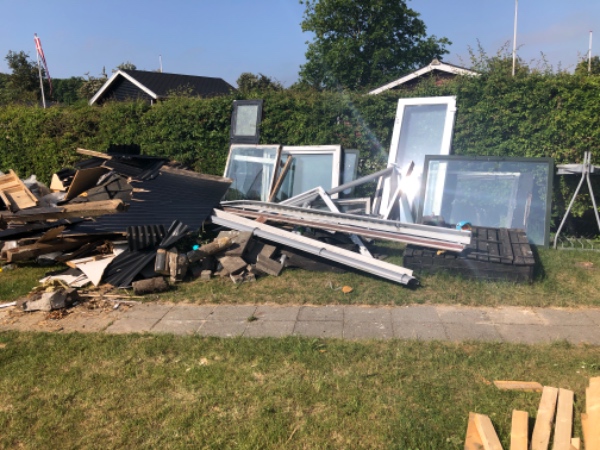 Bortskaffelse af byggematerialer efter nedrivning