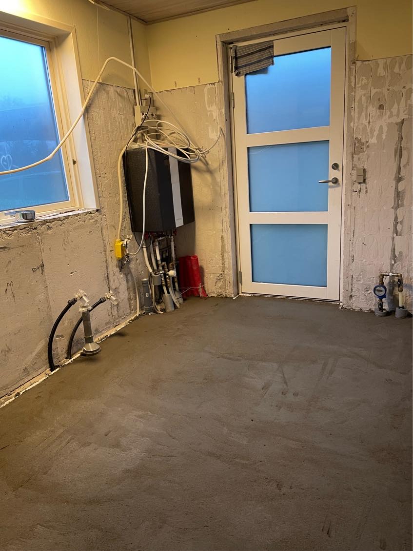 Vandskuret 4 indvendige vægge