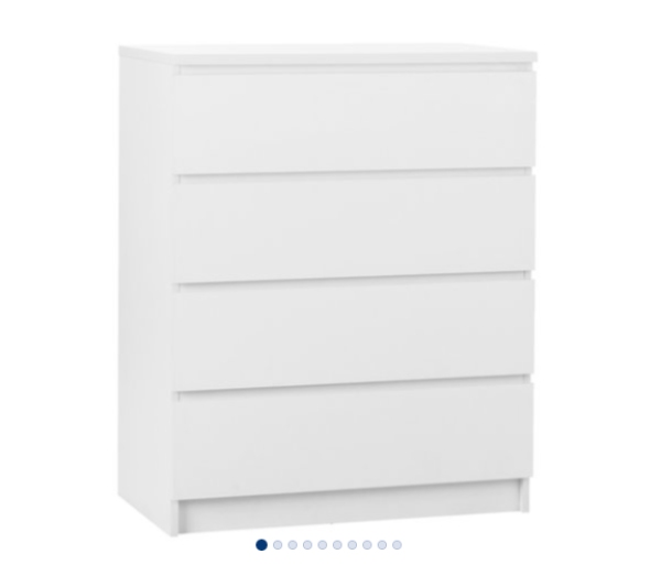 Samling af kommode og skrivebord