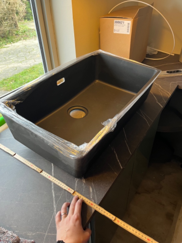 Nedfræsning og montering af vask