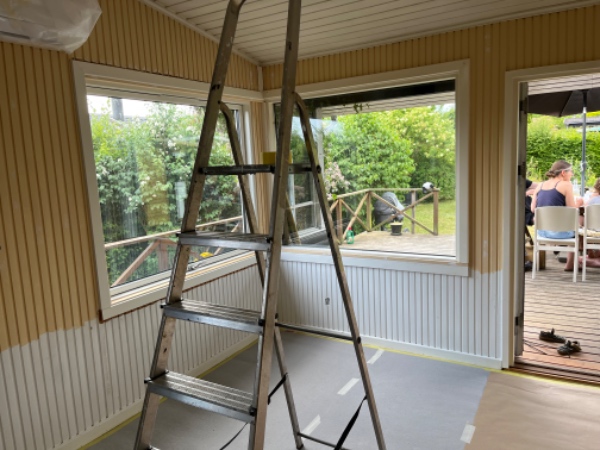 Maling indendørs i kolonihave