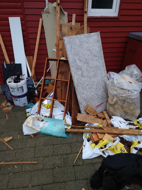 Bortkørsel af affald efter renovering