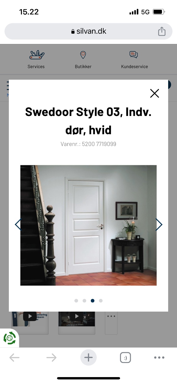Søger en tømmer til sætte 5 døre ind med kam