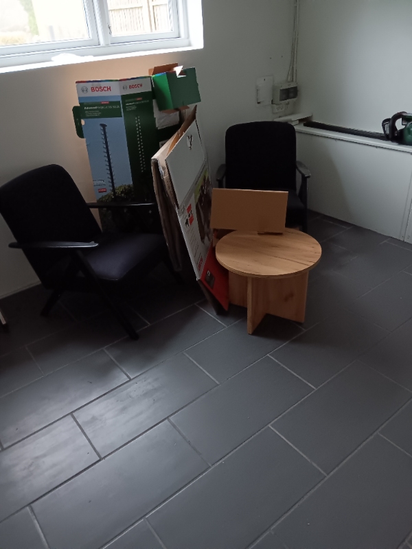 kørt et læs på genbrugspladsen