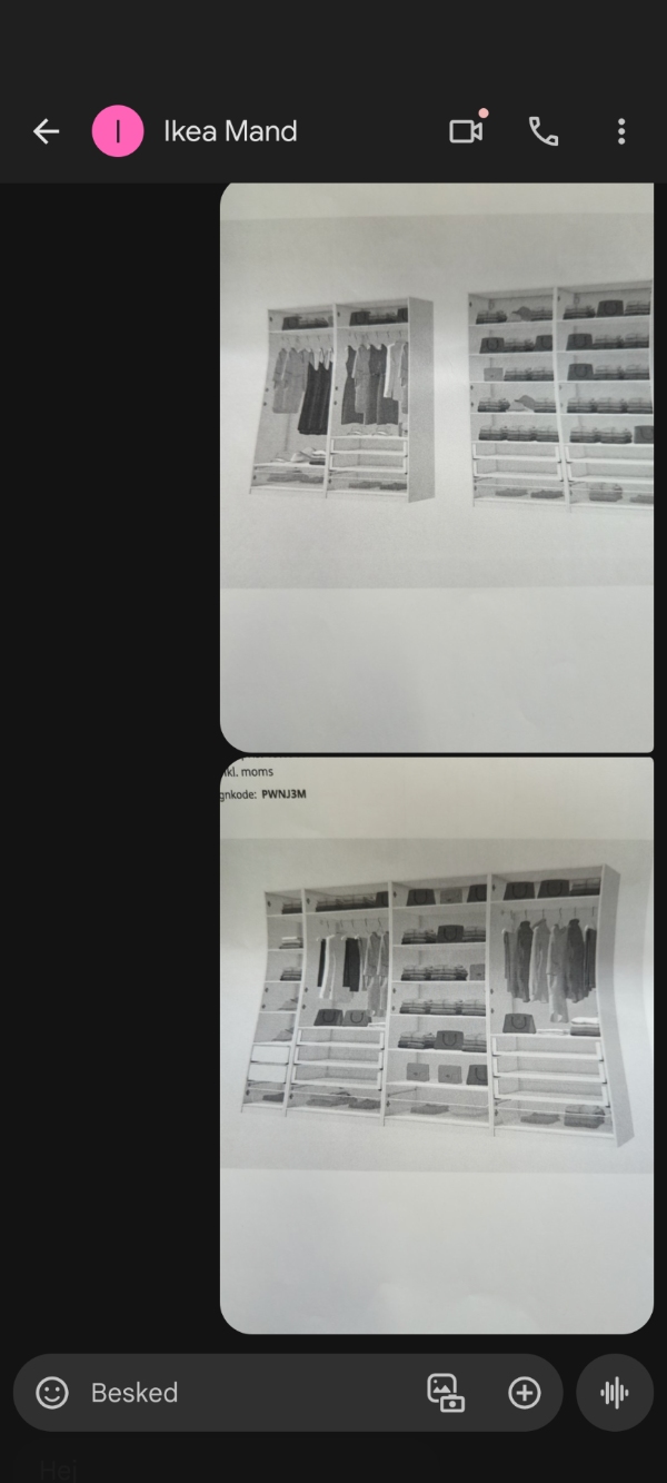 Samling af Ikea-skabe