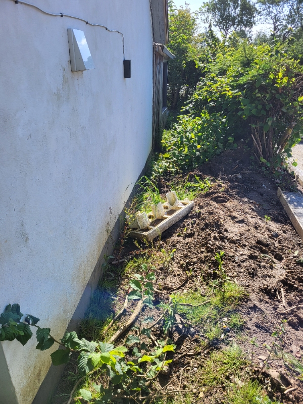 Nivelering og lægge fliser rundt om hus