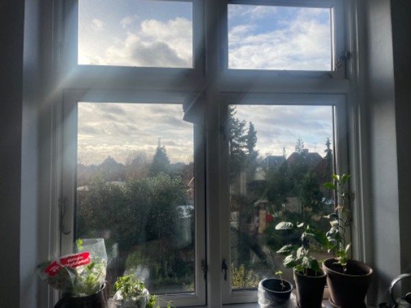 Vinduespudsning 2. sal