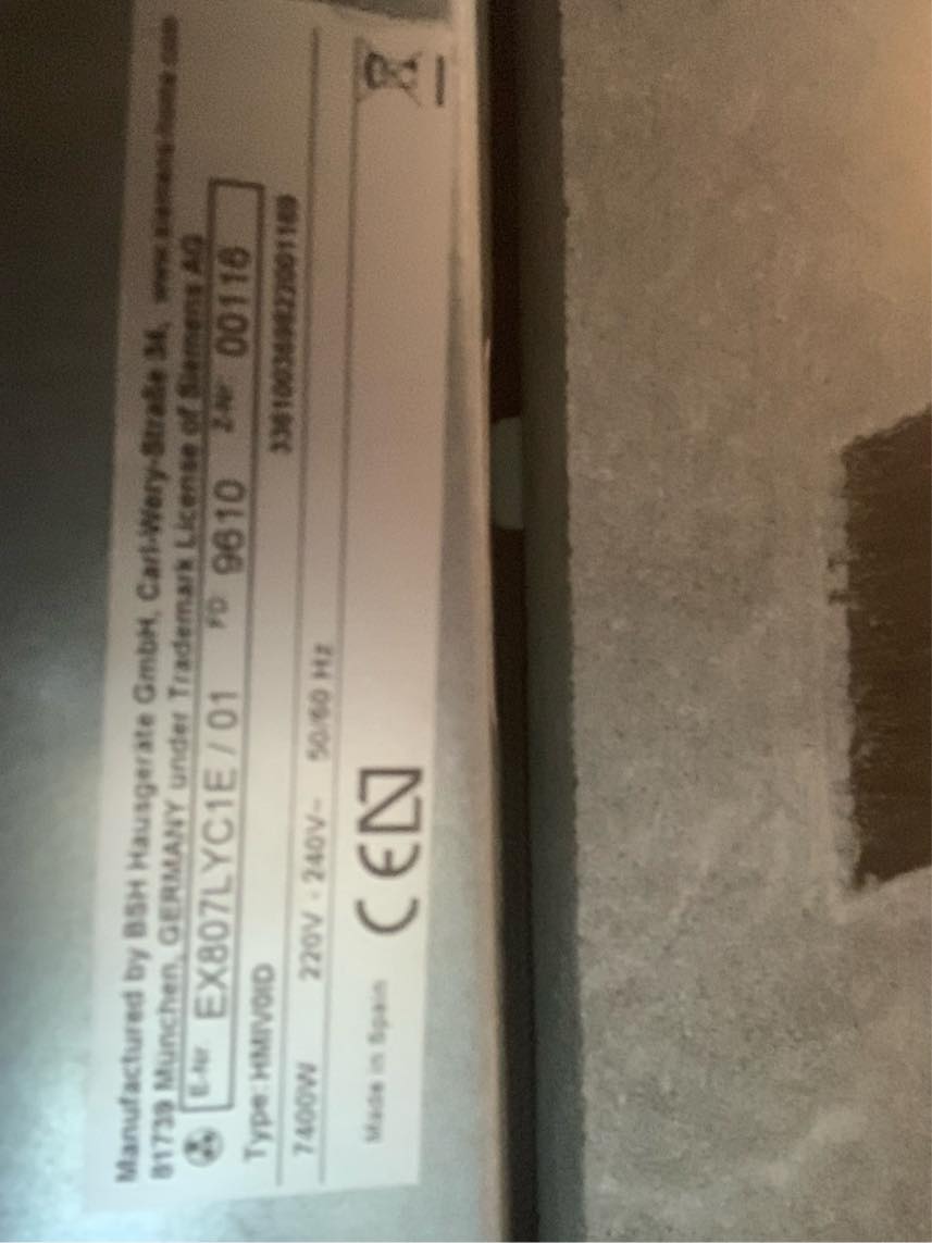 Reparation af Siemens indbygningskogwplade