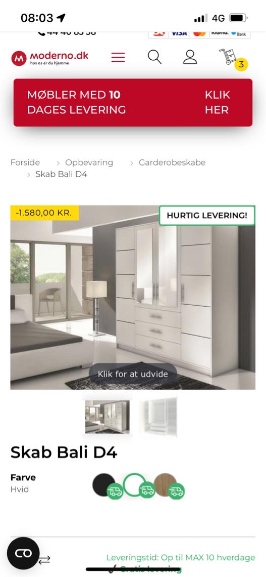 Samlingen af garderobe