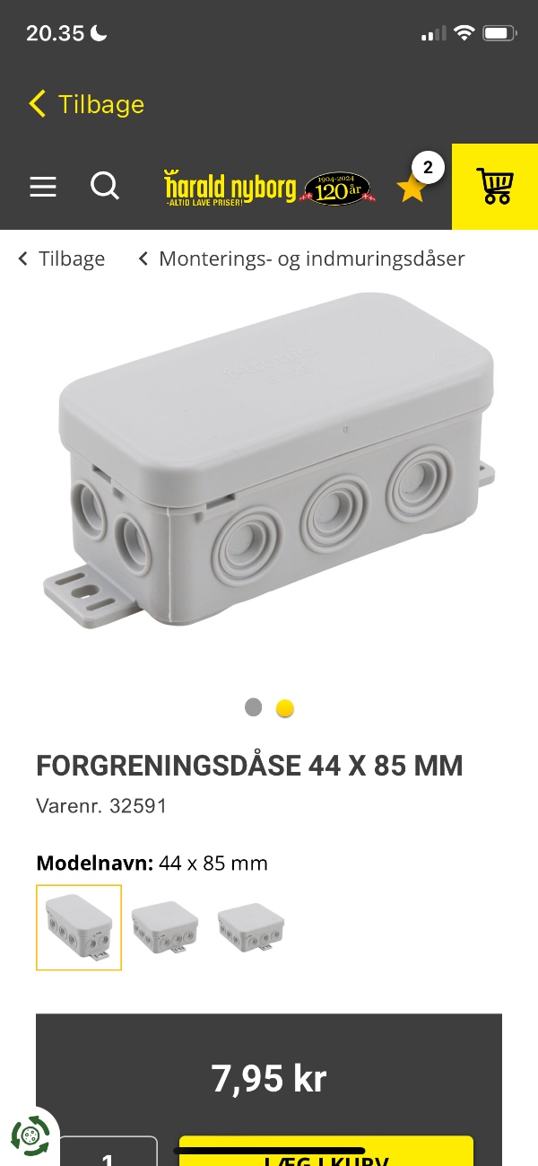 Montering af stikkontakt