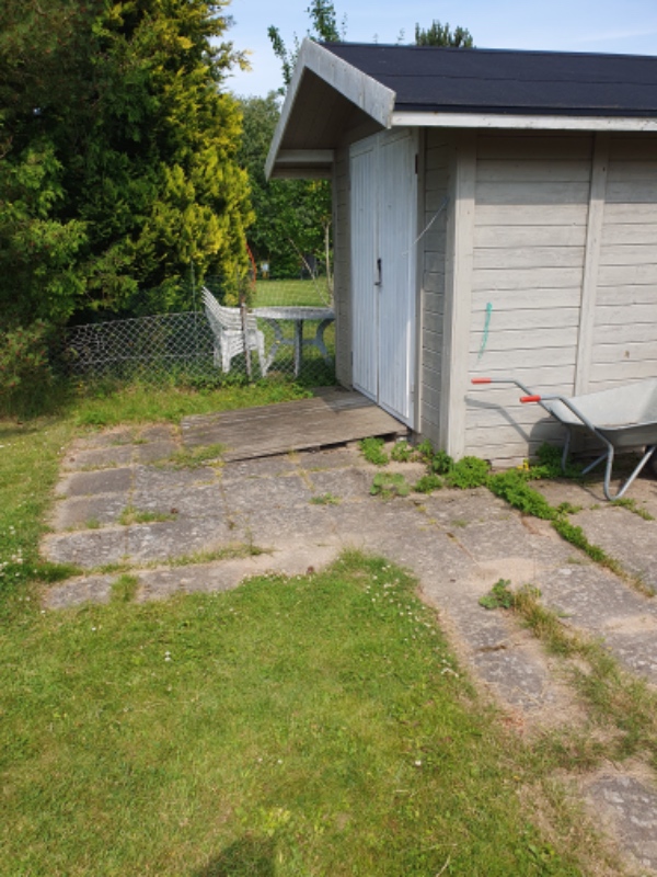 Optagning af betonfliser