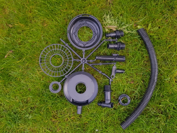 Montering af 3 regnvandstønder