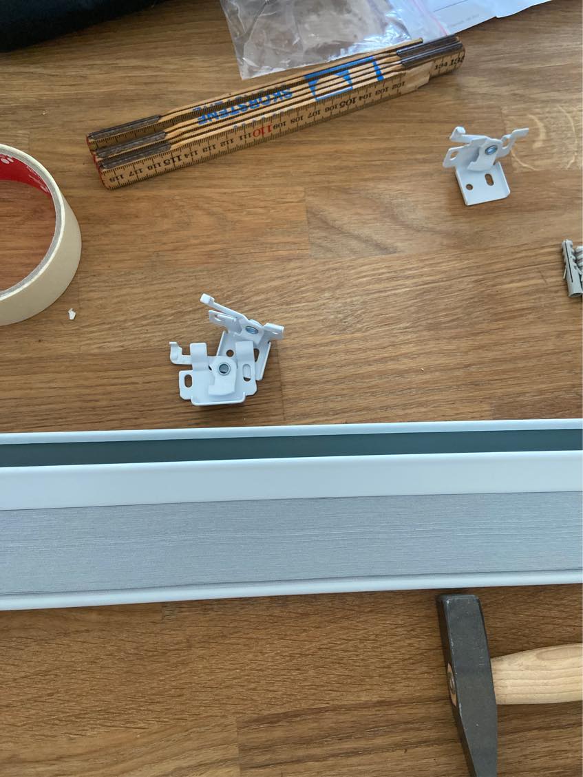 Opsætning af et enkelt plissegardin