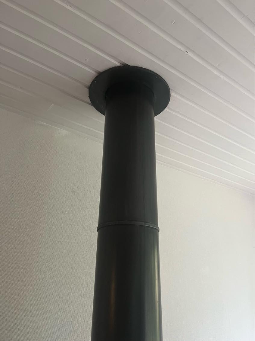 Afmontering af brændeovn