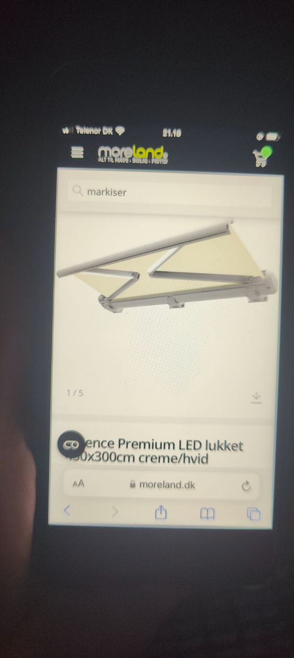 Montering af markise og strøm