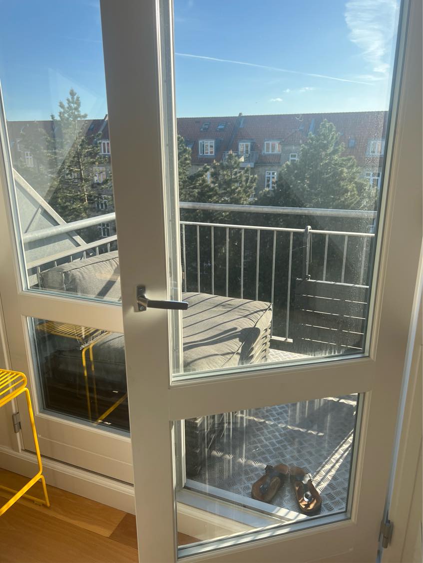 Rengøring af lille altan