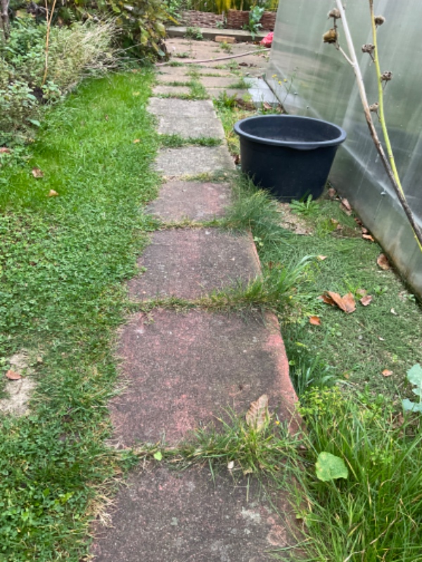 Lægning af 8 m 40x40 fliser - 2 rækker