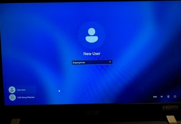 Kan ikke komme ind på PC med det normale login