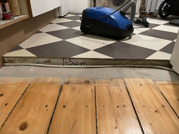 Gulvkile/rampe til gulvhøjdeforskel