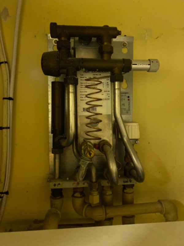 Udskiftning af varmeveksler