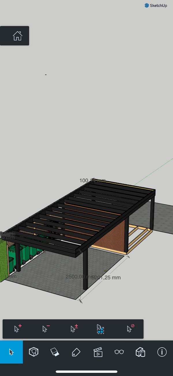 Tagpap på carport+skur med sedum/grønt tag