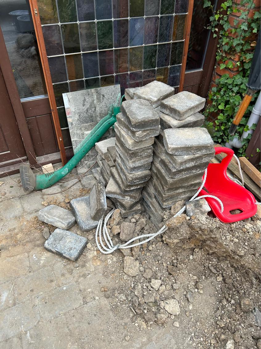 Belægning af holmegårdssten 4,5 kvm