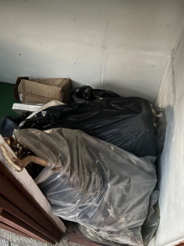 Smide affald ud til genbrugsplads